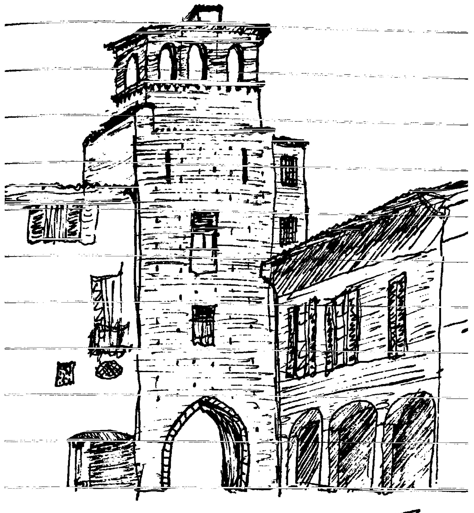 Portico, Bologne, Croquis, Édouard Steichen