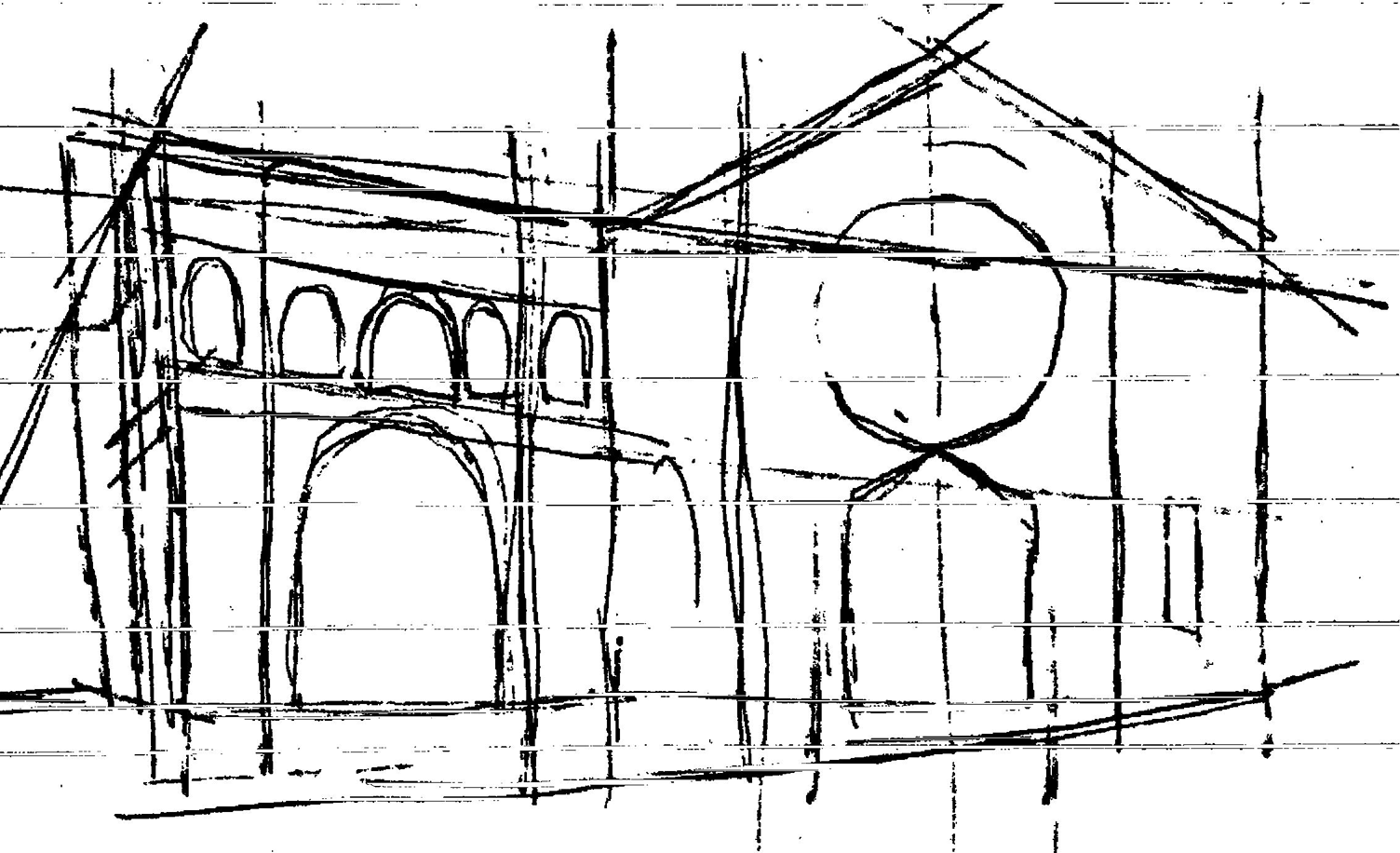 Portico, Bologne, Croquis, Édouard Steichen