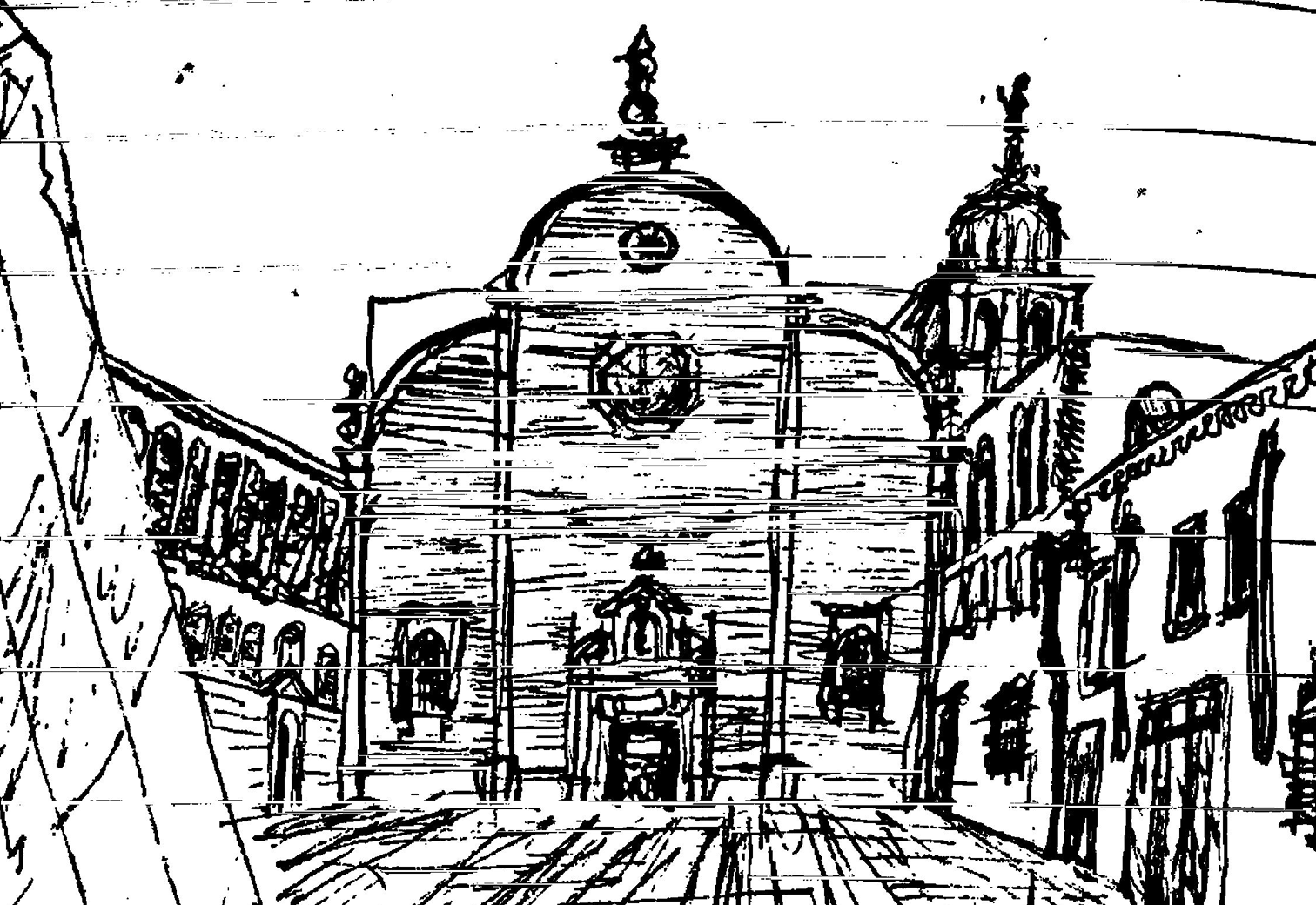 Portico, Bologne, Croquis, Édouard Steichen