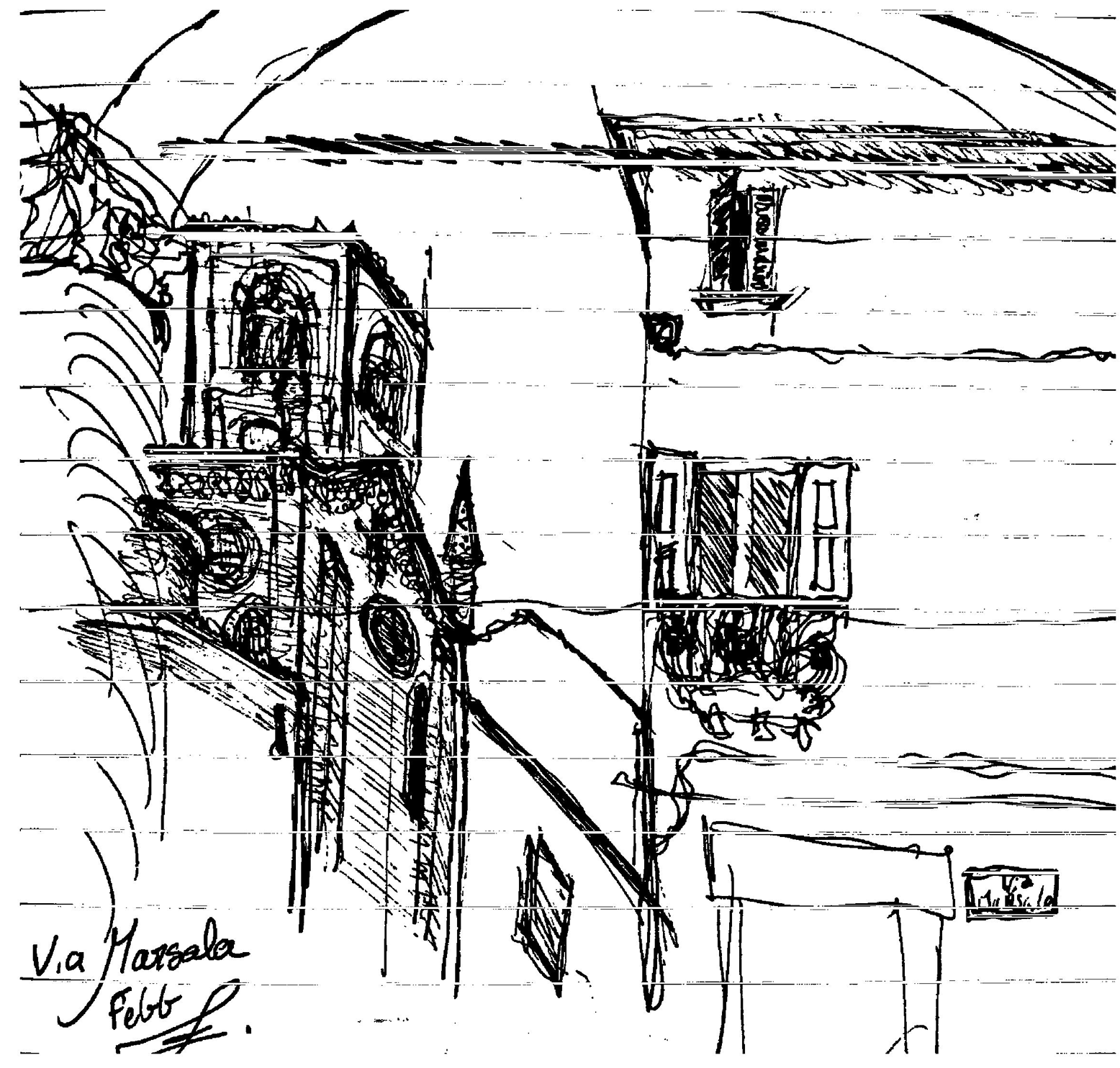 Portico, Bologne, Croquis, Édouard Steichen