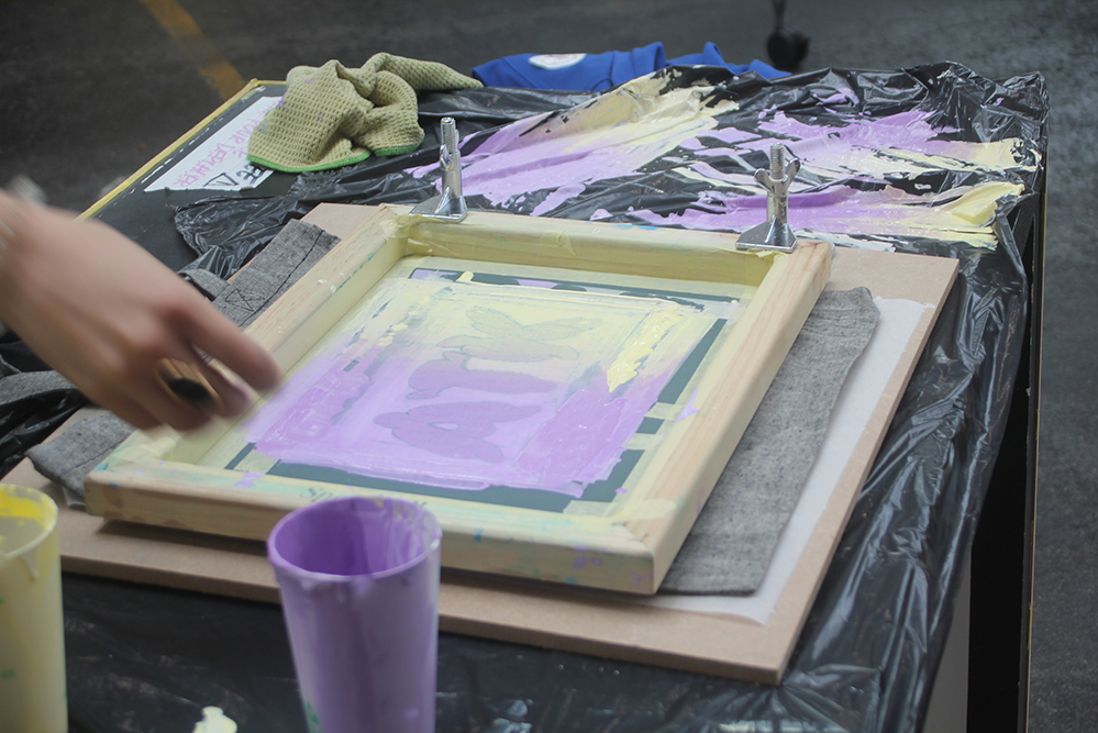 Sérigraphie lors de la cérémonie de clôture