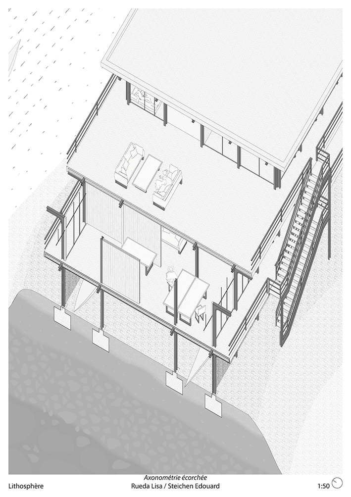 Axonométrie écorchée