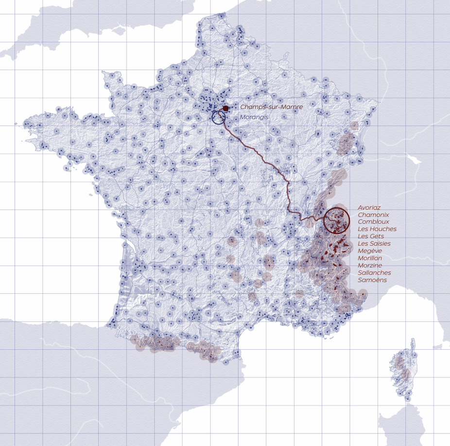 Carte des ressources réemployées du projet